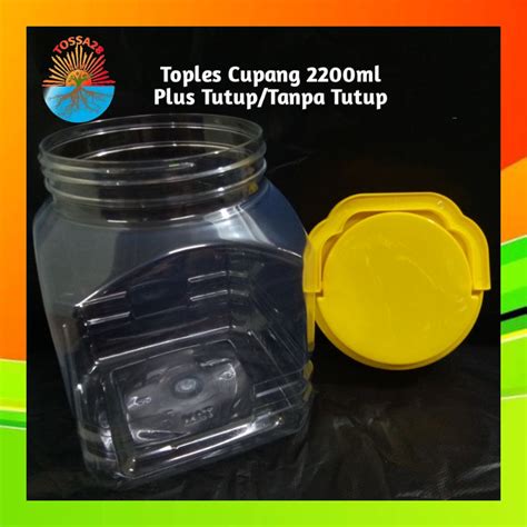 Jual Toples Plastik Makanan Liter Toples Ikan Cupang Toples Kue