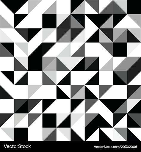 Triangle geometric shapes pattern Royalty Free Vector Image