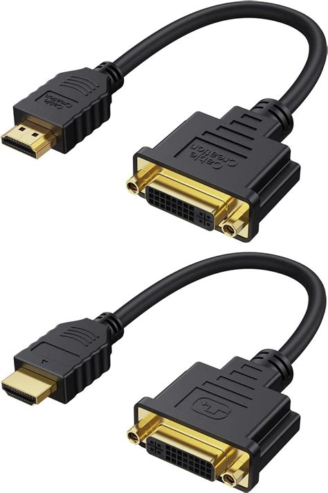 Amazon co jp 双方向伝送DVI to HDMI ケーブル CableCreation2本入り HDMI to DVI 24