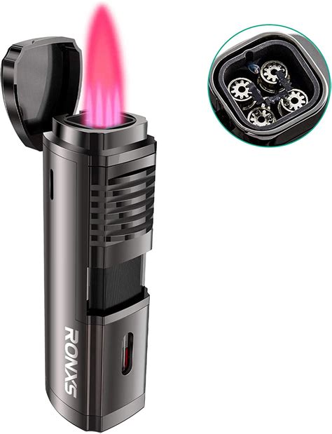 Ronxs Torch Lighters Jet Flame Butane Lighter Pocket Lighter With