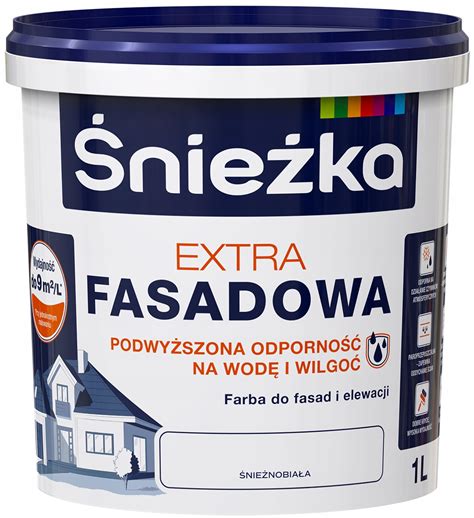 FARBA ŚNIEŻKA ExTRA FASADOWA ŚNIEŻNOBIAŁA 1L 5903973225010 Cena