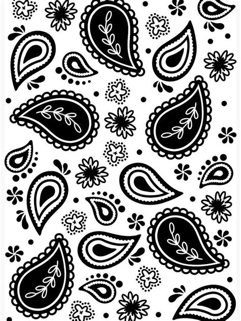 Premium Vector Black Paisley Bandana Pattern Artofit