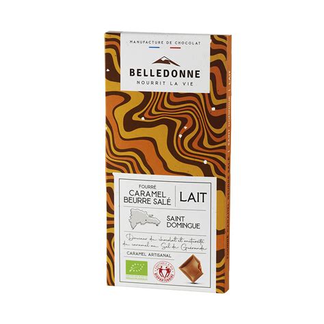 Tablette De Chocolat Au Lait Fourr E Caramel Belledonne Bio