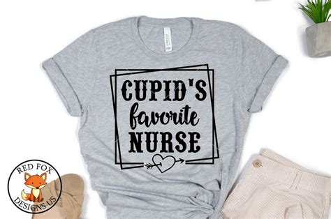 Cupids Favorite Nurse Svg Nurse Valentines Day Svg So Fontsy