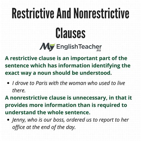 Punctuating Restrictive And Nonrestrictive Elements