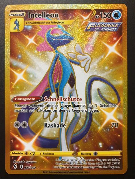 POKEMON INTELLEON 227 203 SECRET GOLD MINT Fr 1 Kaufen Auf