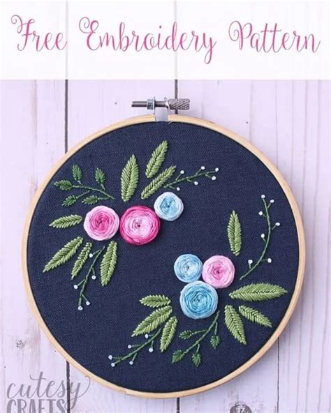 Easy Embroidery Flowers With Free Patterns Craft Passion