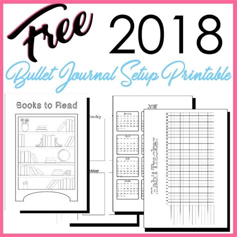 2018 Bullet Journal Setup Free Printable The Petite Planner