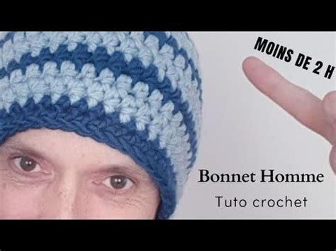 Comment Faire Un Bonnet Homme A Rayures Au Crochet Super Facile