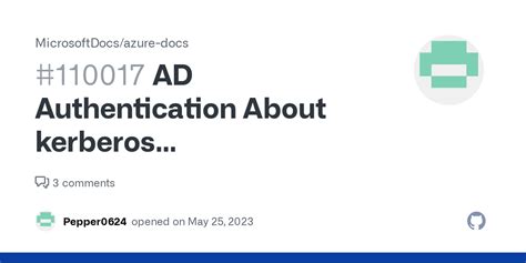 AD Authentication About Kerberos Authentification Issue 110017