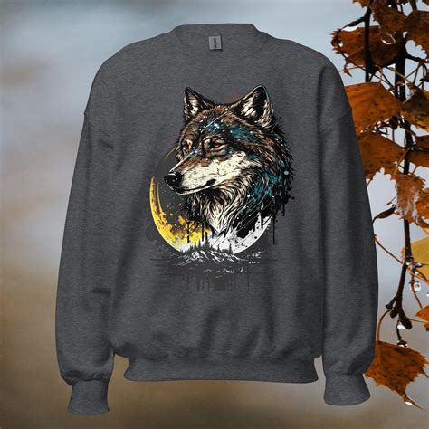 Plus Size Wolf And Moon Sweatshirt — Dielartful Musings