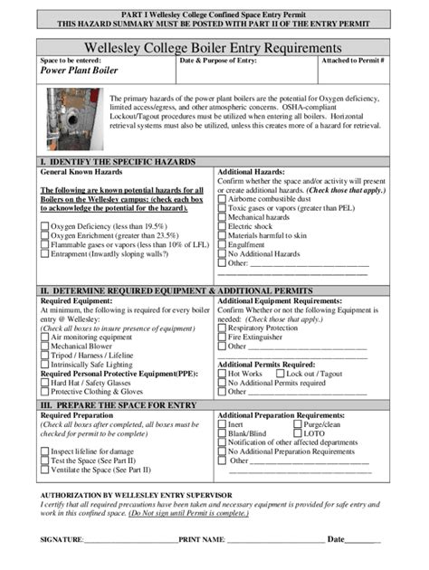 Fillable Online UVA CONFINED SPACE ENTRY PERMIT Fax Email Print PdfFiller