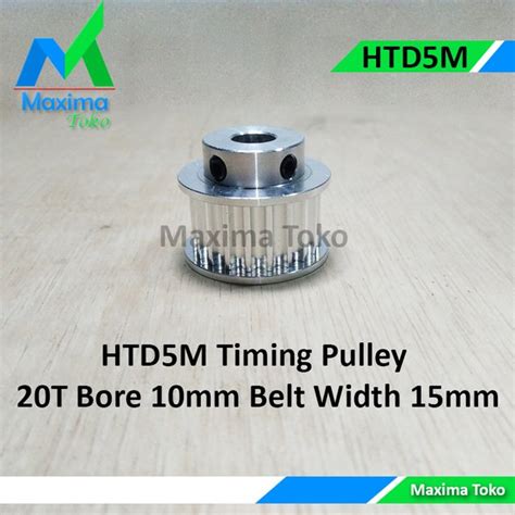 Jual Htd M Timing Pulley Gigi Teeth Bore Mm Htd M T Mm Belt