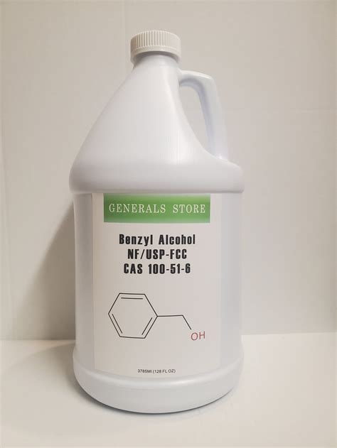 Benzyl Alcohol USP Grade Solvent Bacteriostatic Agent High Purity 128oz