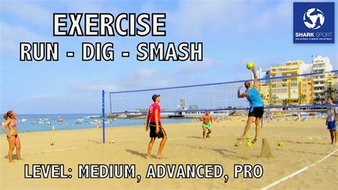 Beach Volleyball Training Exercisedrill Dig Smash Voley Playa