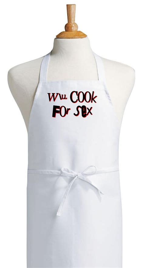 Aprons With Funny Sayings Will Cook For Sex Chef Apron Etsy