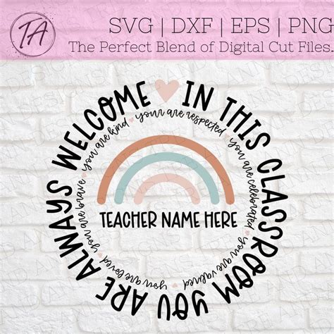 In This Classroom You Are Always Welcome Svg Classroom Sign Svg Classroom Welcome Sign Svg