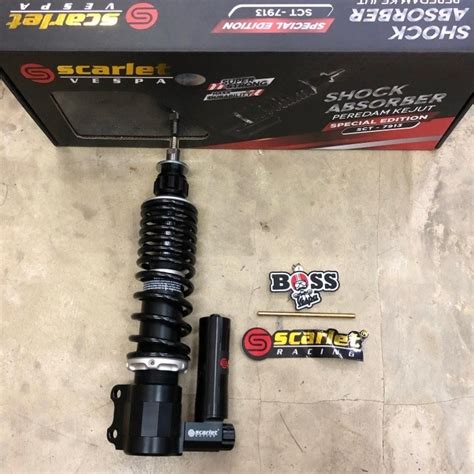 Jual Shock Tabung Scarlet Black Front Vespa Gt Series Gts Gtv Shopee