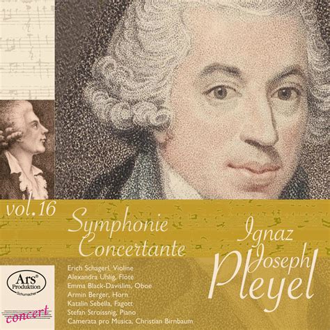 Pleyel Rarit Ten Vol Symphonie Concertante In A Dur Erich