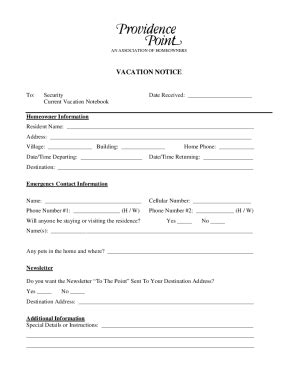 Fillable Online PROVIDENCE POINT HOMEOWNERS ASSOCIAITON Fax Email Print