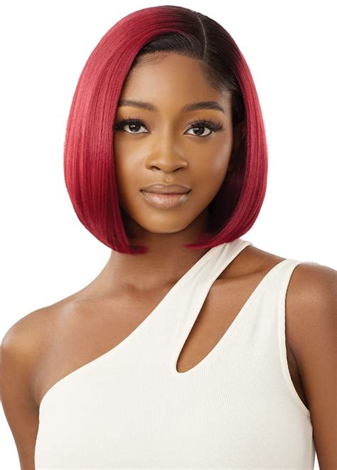 Outre Lace Front Wig Sleeklay Part Peri Drff2ginger Brown Beauty