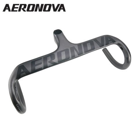 AERONOVA Bicycle Integrated Handlebar NO LOGO Black UD Matte Carbon