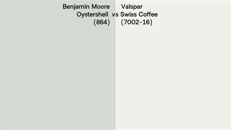 Benjamin Moore Oystershell 864 Vs Valspar Swiss Coffee 7002 16 Side By Side Comparison