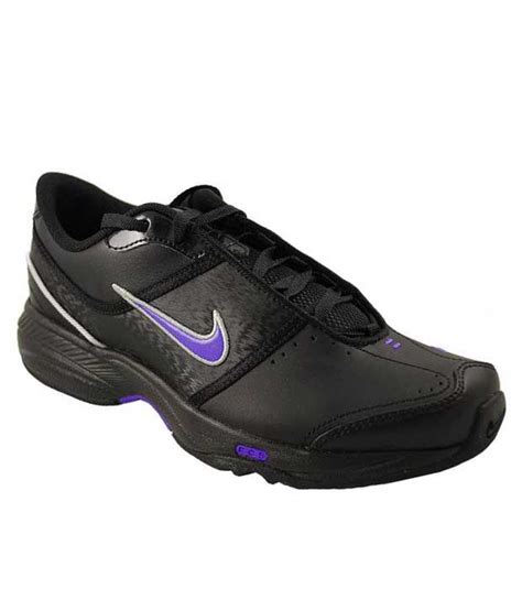 Nike Black Synthetic Leather Sport Shoes Price In India Buy Nike Black