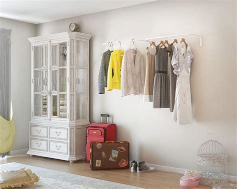 Lot Detail - Wall Mounted Adjustable Durable Steel Clothes Rack Drying ...