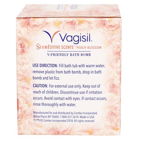 Vagisil Scentsitive Scents V Friendly Bath Bomb Ph Friendly For