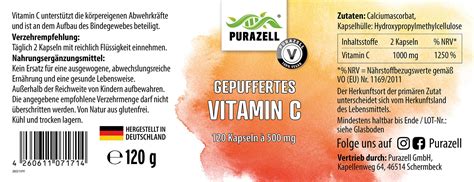 Gepuffertes Vitamin C Purazell