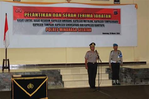 Suarasulutnews Co Id Polres Minsel Sertijab Kasat Dan Kapolsek