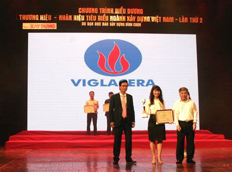 Viglacera được vinh danh Nhãn hiệu tiêu biểu ngành Xây dựng năm 2017