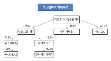 지배구조 리포트 까스텔바작 지배구조 재정비로 2세 경영 본격화 팍스넷뉴스