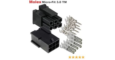 Male Female Receptacle Plug Molex Micro Fit Dual Row Circuits W