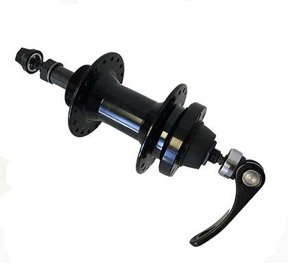 Mtb Bicycle Disc Hub Rear Freewheel Alloy Quick Release H Black