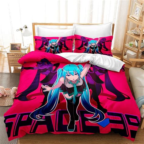 Virtual Characters Hatsune Miku Duvet Cover Set Bedding Sets Classic