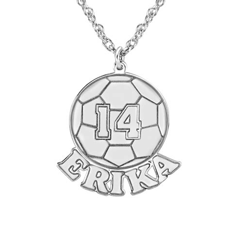 Your Soccer Ball Pendant 16x20mm Personalized Jewelry