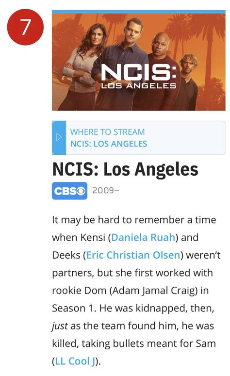 Ncisverse Updates On Twitter Both Dom And Kate S Deaths Are Listed As Tv Insider S