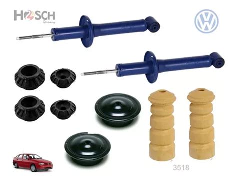 Kit Amortiguadores Resortes Bases Y Topes Vw Derby 95 Meses Sin