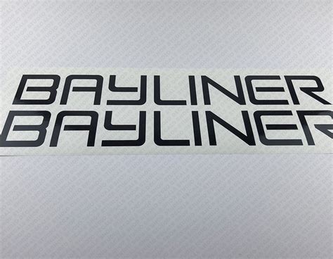 Bayliner Boat Logo Decals Set Of 2 X 24 Etsy