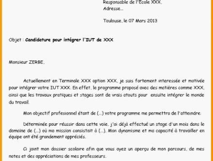 Lettre De Motivation Dut Genie Civil Laboite Cv Fr