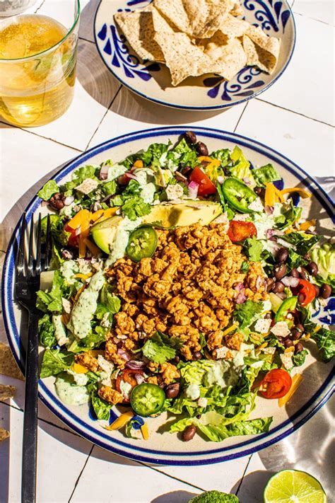 Easy Healthy Taco Salad With Ground Turkey College Housewife