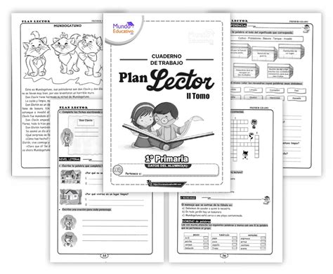 Cuaderno De Trabajo PLAN LECTOR 2 1er Grado Primaria II Tomo