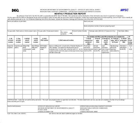 Production Status Report Template 5 TEMPLATES EXAMPLE TEMPLATES