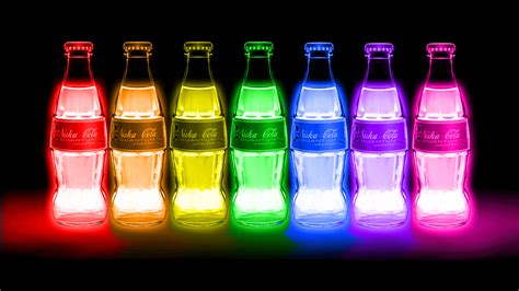 FALLOUT drink nuclear radiation color glow neon wallpaper | 1600x900 ...