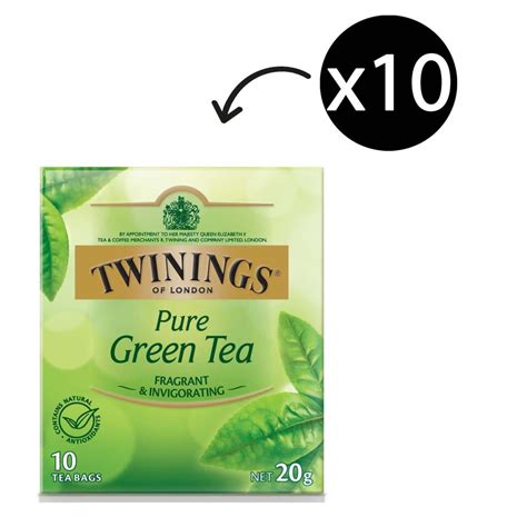 Twinings Pure Green Tea Enveloped Tea Bags Pack 10 Winc