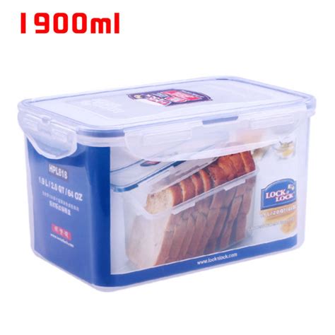 LockLock Toast Bread Dedicated Fresh Keeping Box 1 9L Rectangular