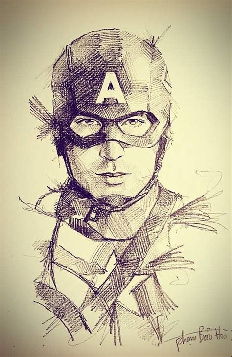 Artstation Avengers Pencil Sketch Baohoa Pham Arte Da Marvel Arte