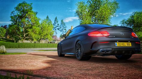 Mercedes AMG Black Cars Mercedes Benz C63 AMG Video Games Car C63